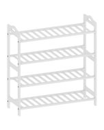 Estantería para zapato 67.5x24.7x72 cm bambú color blanco Homcom