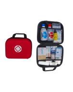 FERRETELIX® Botiquin neceser primeros auxilios con dotacion 25 x 20 x 8 cm