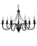 Candelabro minerwa 7 negro acero 60x80x60cm