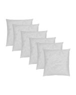 Pack 6 rellenos de cojín 40x40cm fibra hueca fusionhome