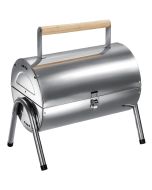 Tectake parrilla de acero inoxidable resistente, 42 x 30,5 x 44 cm, negro