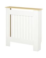 Cubierta del radiador 78x19x83 cm mdf color blanco Homcom