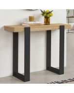 Consola industrial de madera negra - 100 cm