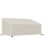 Funda protectora de banco 218x111x101 cm tela oxford color beige Outsunny
