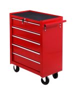 Carro de herramienta 67,5x33x77cm acero,acero color rojo Homcom