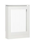 Cubierta de radiador 60x18x84 cm mdf, acero color blanco Homcom