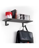 Juego de soportes para estante de madera shelf con colgador