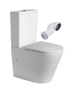 Wc inodoro completo redondo inodoro con cisterna blanco mate