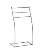 Toallero ambil metal plateado