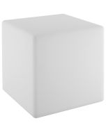 Cubo luminoso, LED, versátil, mando a distancia, 43x43x43 cm, blanco