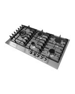 Placa de cocina a gas - gurari - fg905vpgl - 90 cm - 5 quemadores - inox