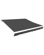 vidaXL tela de repuesto para toldo gris 3,5x2,5 m poliéster