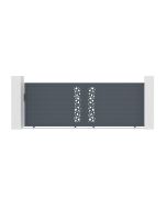 Puerta corredera de aluminio 4m sunny a.140cm