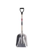 Pala de aluminio ligera - mango haya - blanca - 65 cm