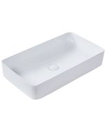 Lavabo sobre encimera ulua 61 x 35 cm cerámica blanco