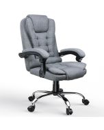 Rattantree silla de oficina ergonómica de respaldo alto, gris