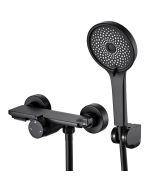 Auralum max grifo de bañera cascada, 2 funciones, cabezal de ducha abs 5 fu