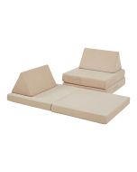 Sofá modular 5 piezas norhulta 120x66x46 cm pana - beige [en.casa]