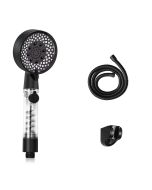 Nettlife rociador de ducha negro 26x9