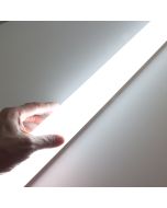Luminaria LED lineal 120cm 36w 4500lm 6000k frío difusor mate