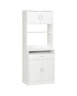 Alacena de cocina 70x40x180 cm color blanco Homcom
