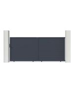 Puerta corredera de aluminio soldado eiger 4m h.180cm