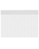 Cortina para puertas de PVC pastel transparente / 120 x 220