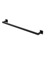 Perchero rectangular para la pared, p12cm x an 90cm, negro