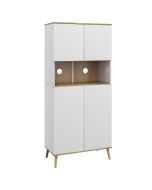 Alacena de cocina 80x40x178 cm color blanco Homcom, hogar - cocina