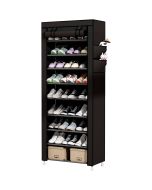 Armario zapatero tela nyana home 160x88x30cm 27 pares negro