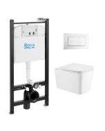 Pack cisterna roca active y pulsador blanco br con inodoro trend de kp