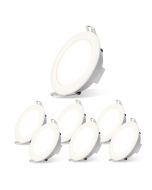 Aigostar downlight LED techo empotrable 4.8w ip65, 6500k, ø87mm, 6 pack