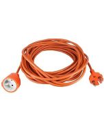 Alargador eléctrico - generico - h05vvf 2x1,5 - 25 m - naranja - uso exteri