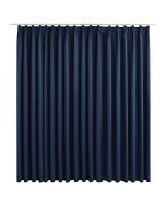 vidaXL cortina opaca con ganchos azul 290x245 cm