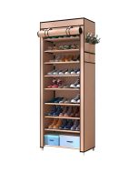 Armario zapatero tela para zapatos nyana home 160x88x30cm 27 pares marron