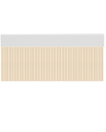 Cortina para puertas de PVC wave miel / 90 x 210