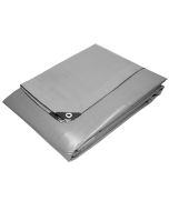 Lona de protección impermeable con ojales 8x12m gris ecd germany