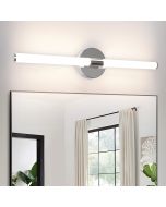 Nettlife lámpara de pared para baño LED plateado 60x12