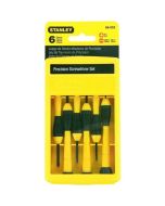 Destornillador relojero bimaterial stanley - 0-66-052 - juego de 6 piezas