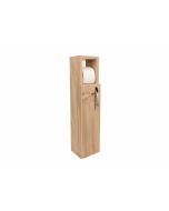 Portarrollos de madera "estrella" - 15 x 12 x 65 cm - marrón