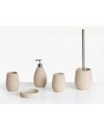 Conjunto de 5 accesorios de baño quila beige claro