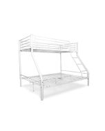 Litera de matrimonio metalica as121 blanco