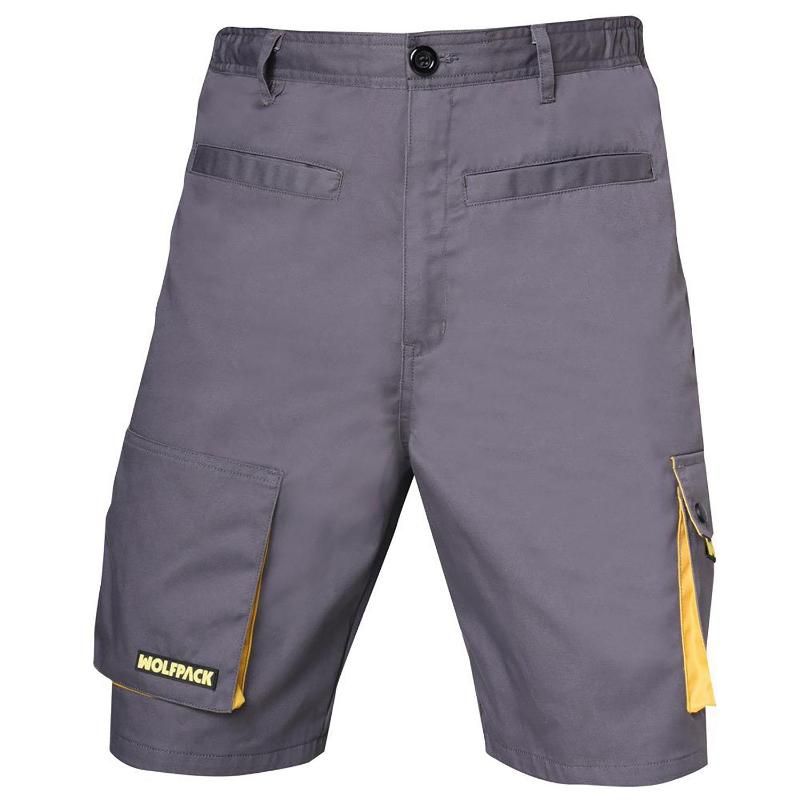 Pantalones detrabajo, multibolsillos, gris/amarillo 38/40 s | Brico Depôt