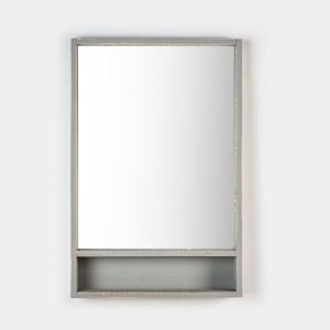 Espejo rectangular de pared 60x90 cm gris arno