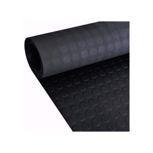 2 x 5 punto redondo - estera antideslizante de caucho goma 3mm | 2 metros