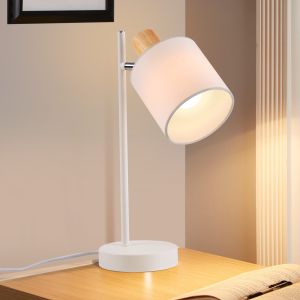 Nettlife lámpara de mesa e14 madera 17x12