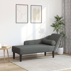 Sofá diván con cojines tela gris oscuro oif295474
