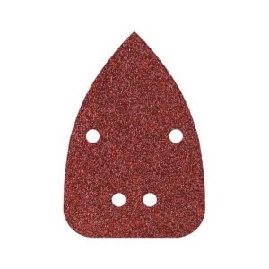 Hojas de lijar adhesivas de corindón perforadas 96 x 136 mm, grano 80, 10
