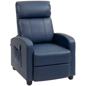Sofá de masaje 68x88x98 cm pu color azul Homcom, hogar - sofás y butacas