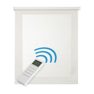 Estores enrollables screen motorizados aislante térmico blanco 120 x 250cm